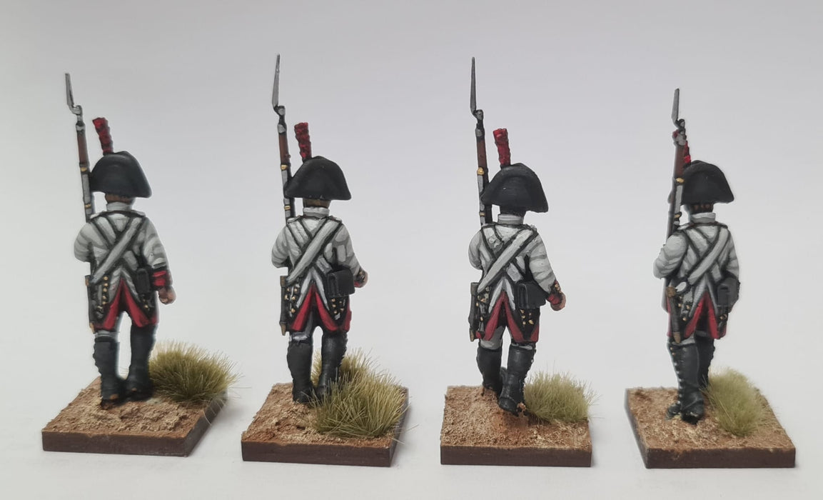 Infantería de línea marchando, 1808