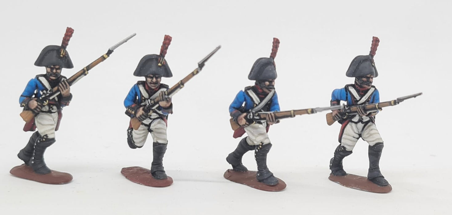 Infantería de línea española, cargando. 1808
