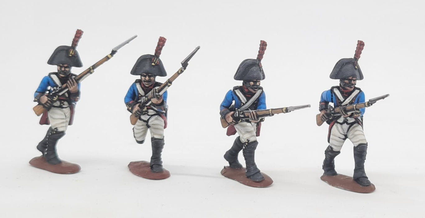 Infantería de línea española, cargando. 1808