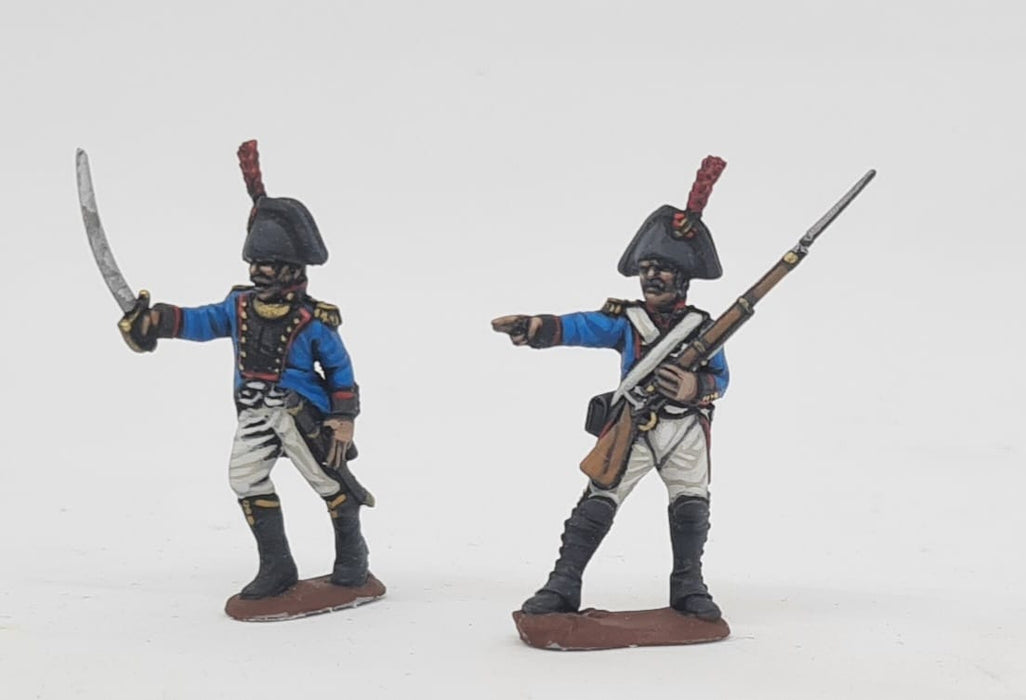 Grupo de mando de infantería de línea española, 1808