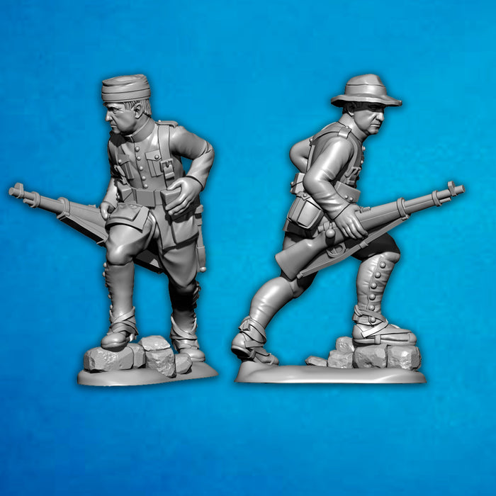 Infantería Española Disparando - 1921 - 1927