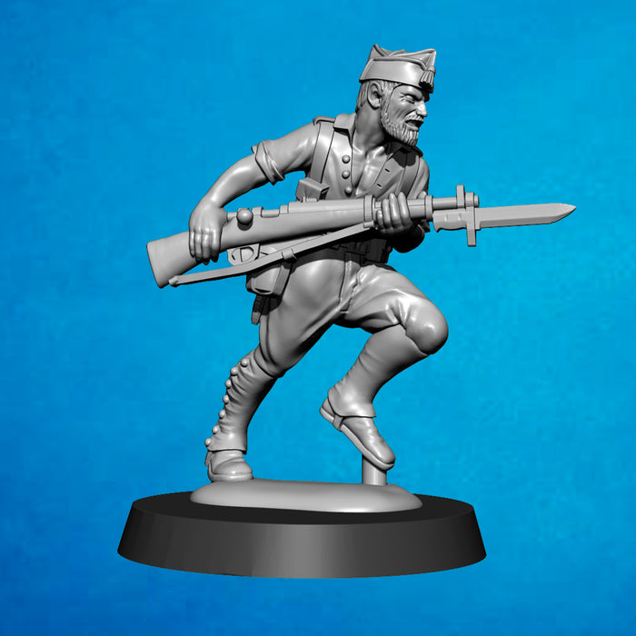 Legionarios españoles con chapiri avanzando - 1921/1927